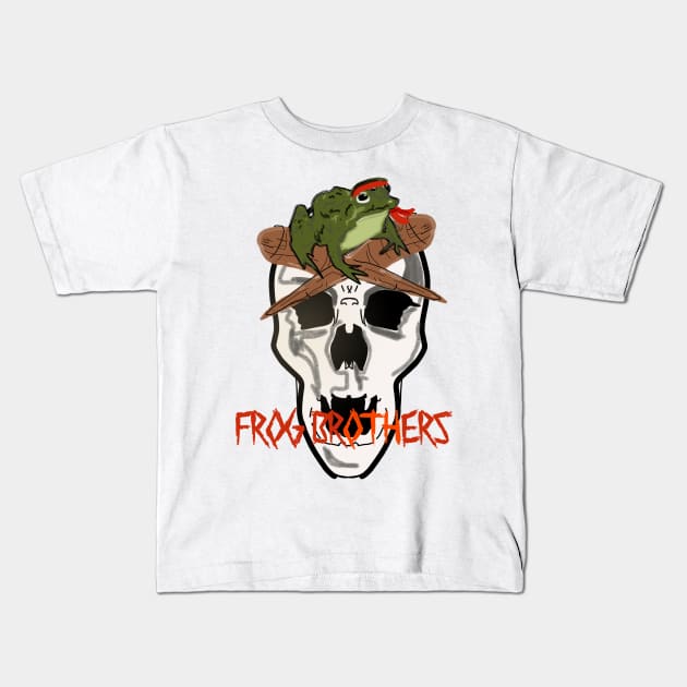 Frog brothers Kids T-Shirt by Charlie77